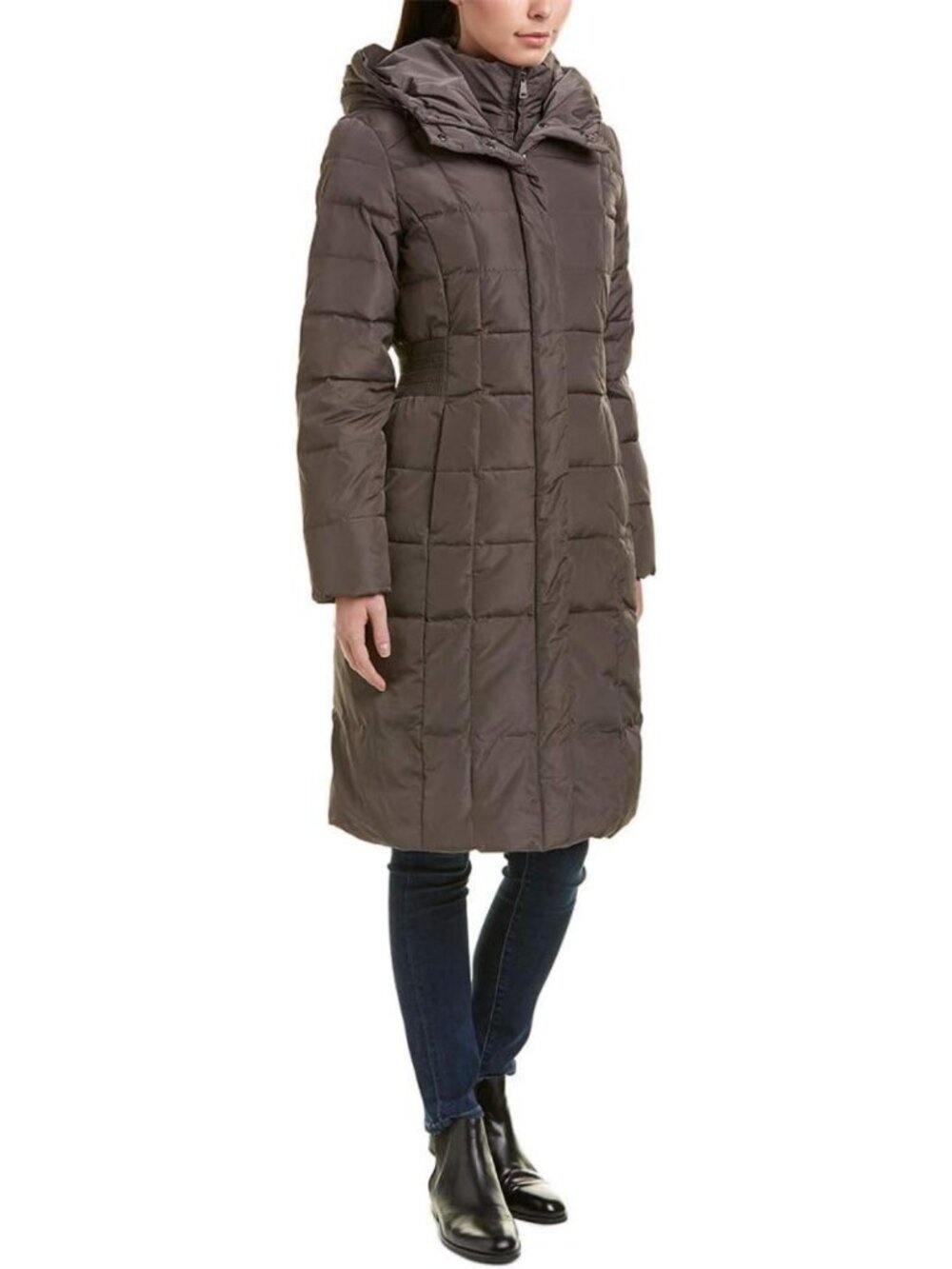 Stylish Women's Long Quilted Puffer Coat | Warm Down Jacket for Winter Fashion